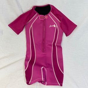 Pink Speedo Kid's UV Thermal Wetsuit, Size 7/8
